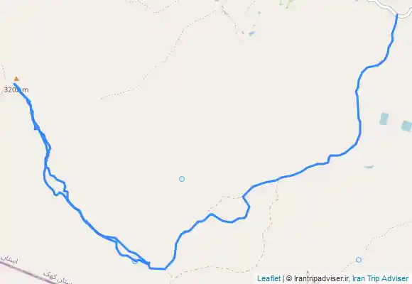 ترک جی پی اس برف انبار از یال جنوبی (تخت پِیمال)