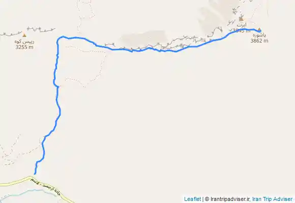 ترک جی پی اس پیمایش قله پاشوره از مسیر لاسم