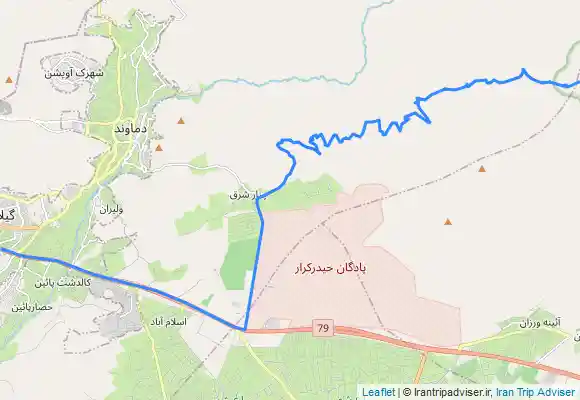 ترک جی پی اس برگشت دریاچه تار به چنار دماوند