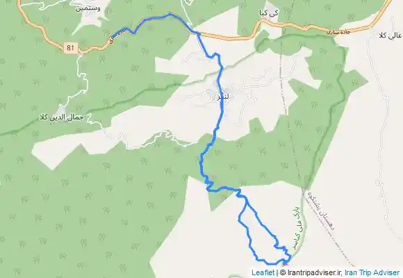 ترک جی پی اس قله شاهدژ کیاسر