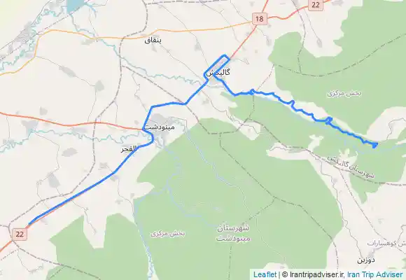 ترک جی پی اس آبشار فارسیان یا پیر غار