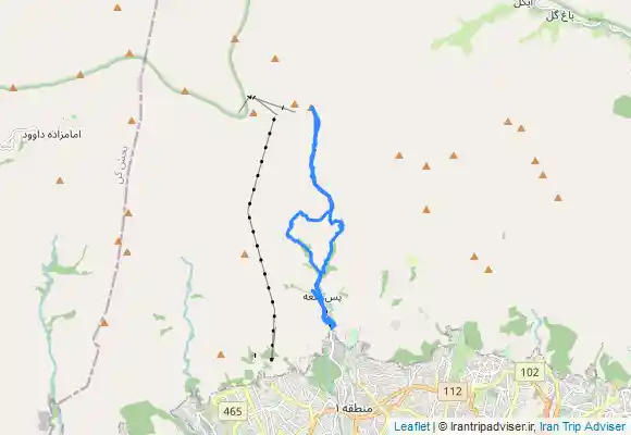 ترک جی پی اس دربند به قله توچال برگشت از دره اسون