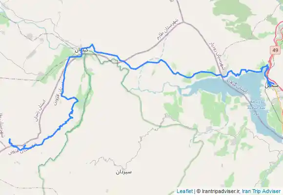 ترک جی پی اس مسیر برگشت قله قاجار