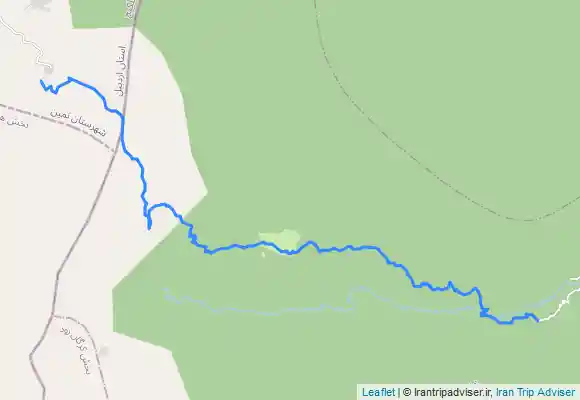 ترک جی پی اس تیفه به آبشار زمرد