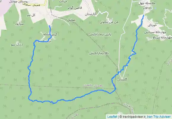 ترک جی پی اس کلستان چهلستون به کیش محله ی چوشل