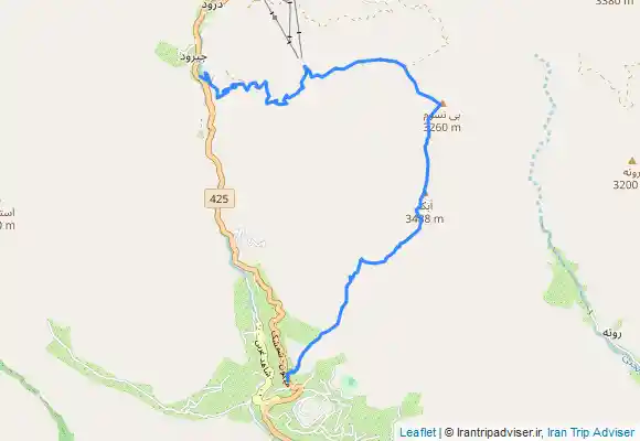 ترک جی پی اس آبک زمستانه، صعود از میگون، فرود به معدن فسفات جیرود