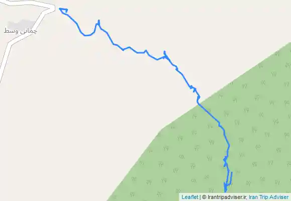ترک جی پی اس مسیر آبشار های چمانی از روستای چمانی پایین