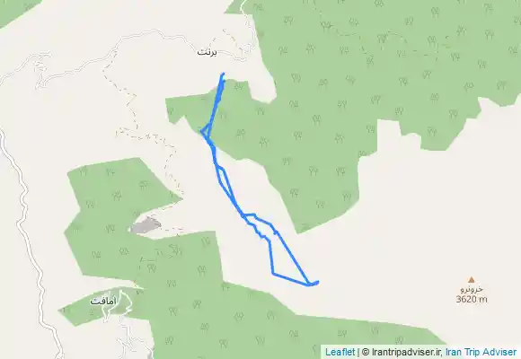 ترک جی پی اس مسیر روستای برنت وردپی به سمت قله خرو نرو