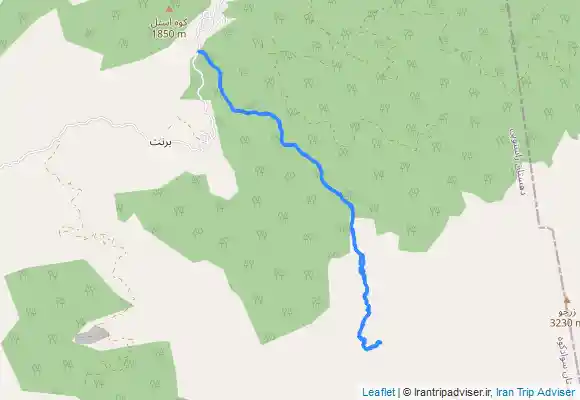 ترک جی پی اس مسیر صعود به قله خرونرو از ورپی