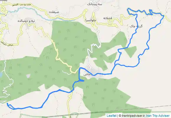 ترک جی پی اس MTB in Damash دوچرخه سواری کوهستان در منطقه زیبای داماش