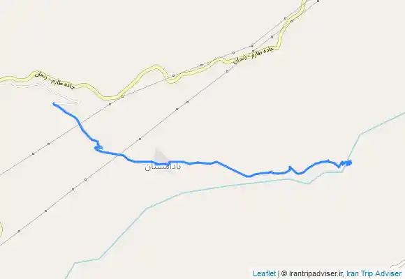 ترک جی پی اس آبشار بادامستان