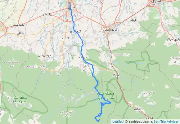 ترک جی پی اس آبشار لاکتاش