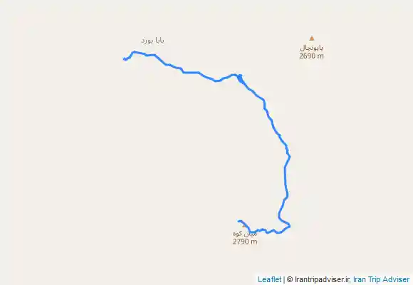 ترک جی پی اس خط الراس پاپونچال، میانکوه