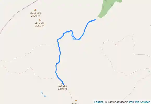 ترک جی پی اس قله برف انبار