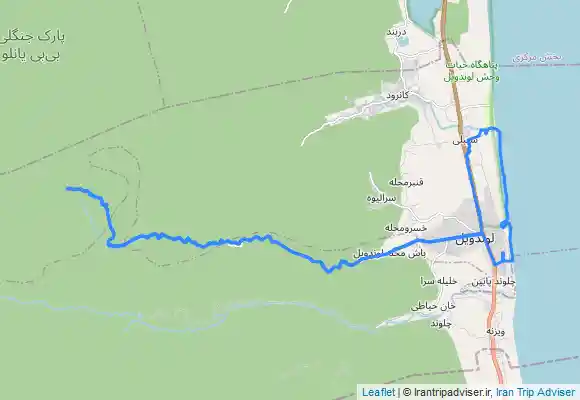 ترک جی پی اس مسیر آبشار لاتون