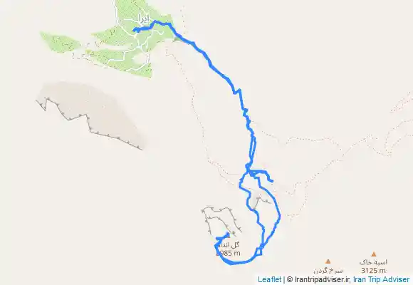 ترک جی پی اس قله گل اندام از ایرا