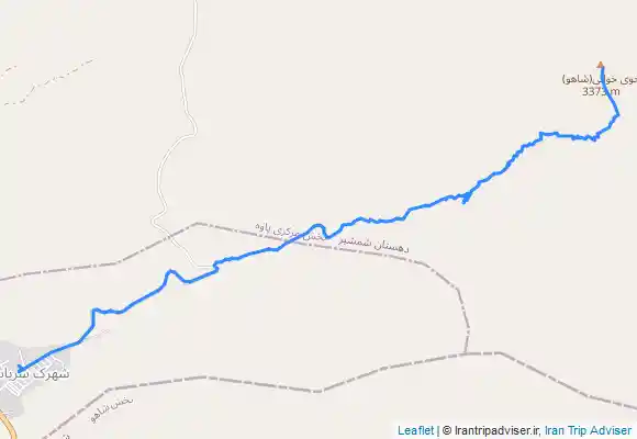 ترک جی پی اس قله حوی خانی از روستا سریاس