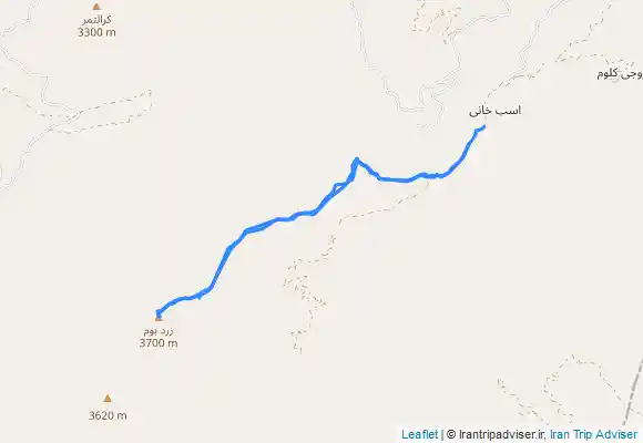 ترک جی پی اس قله اُنیسه (از روستای اسب‌خانی)