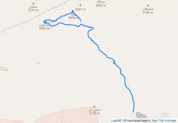 ترک جی پی اس پراوخط الراس شيخعلي خان تا قته چرمي