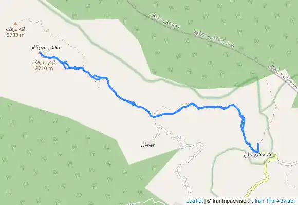 ترک جی پی اس قله درفک