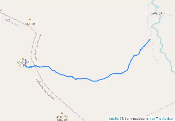 ترک جی پی اس قله شاهان کوه(بام استان اصفهان )