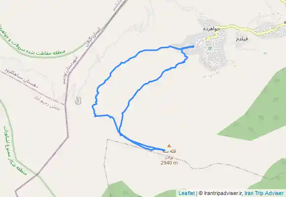 ترک جی پی اس پیمایش خط الراس و صعود قلل سه براره ، سیاهکوتی