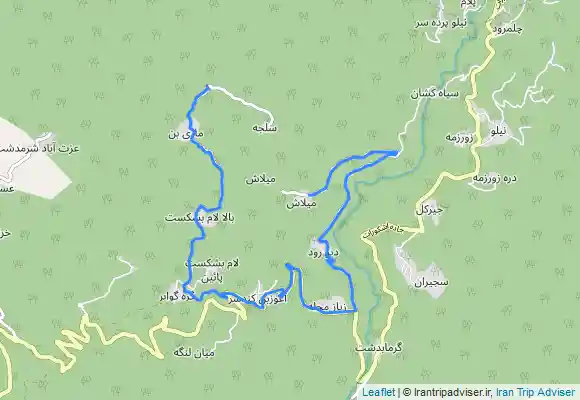 ترک جی پی اس Mīlāsh - Māẕī Bon