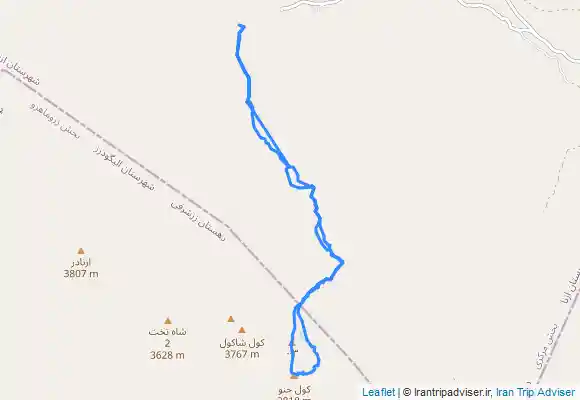 ترک جی پی اس قله کولجنون دومین قله فنی ایران اشترانکوه