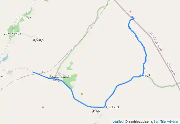 ترک جی پی اس Belqeys Peak from Gharavolkhaneh - قله بلقیس از قراولخانه