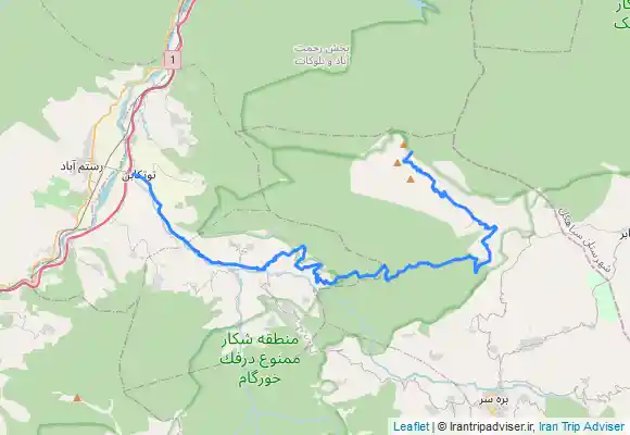 ترک جی پی اس رستم اباد به درفک