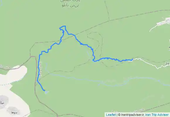 ترک جی پی اس سوها به ابشار لاتون به كوته كومه