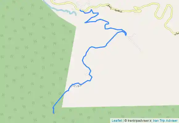 ترک جی پی اس Raẕī - Jowzchāl آبشار اول جوزچال حسن پخی