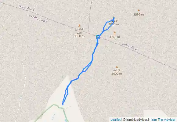 ترک جی پی اس قله کرکس