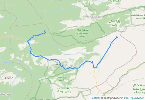 ترک جی پی اس Badab sort to cohort lake Rd