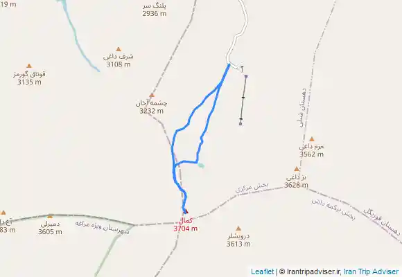 ترک جی پی اس قله کمال (رشته کوه سهند) (1402.03.19) / kamal summit (Sahand mountain range)