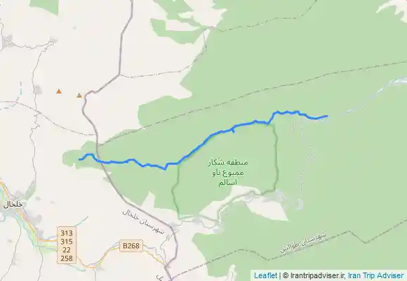 ترک جی پی اس مسیر خلخال به اسالم