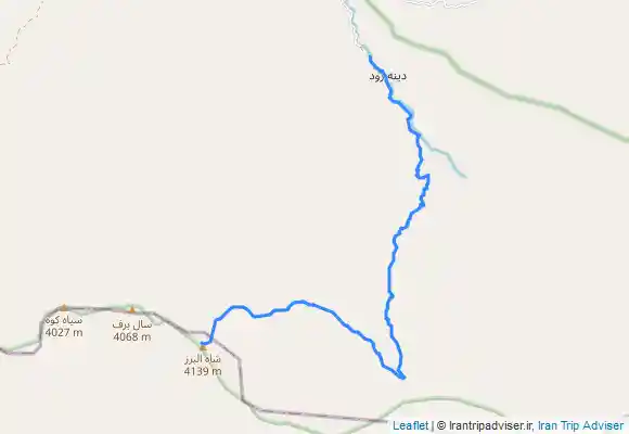 ترک جی پی اس قله شاه البرز