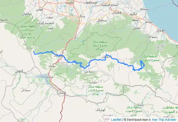ترک جی پی اس از الموت مرکزی روستای رودبارک تا ییلاق سلانسر