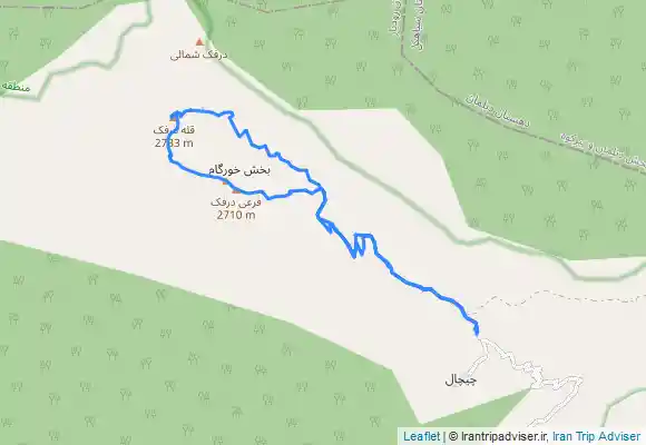 ترک جی پی اس قله درفک-اربناب-کاسه آب-غار