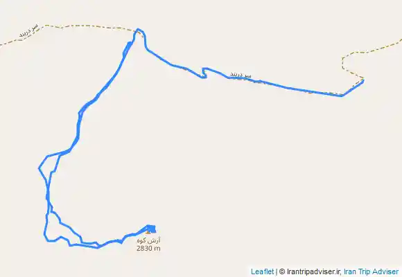 ترک جی پی اس آرش کوه شهمیرزاد