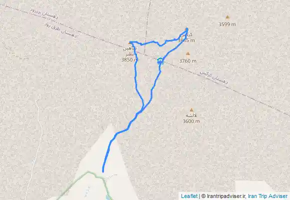 ترک جی پی اس قله شاهین به کرکس