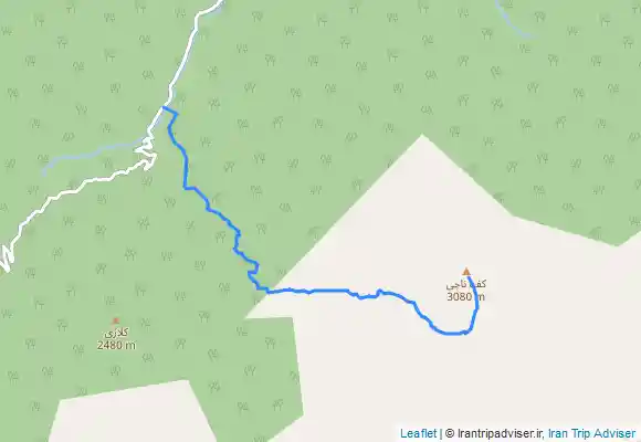 ترک جی پی اس قله کفناچی (فرود) Kafnachi peak