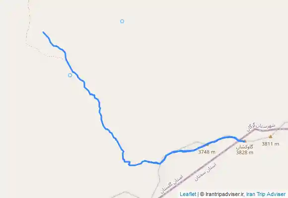 ترک جی پی اس قله گاوکشان از شاه کوه سفلی