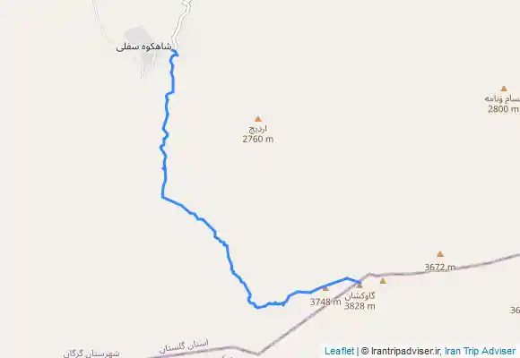 ترک جی پی اس قله گاوکشان《شاه کوه》 (سیمرغ گلستان)