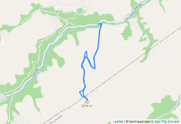 ترک جی پی اس قله کنگ از روستای زشک