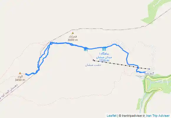 ترک جی پی اس قله الوند همدان