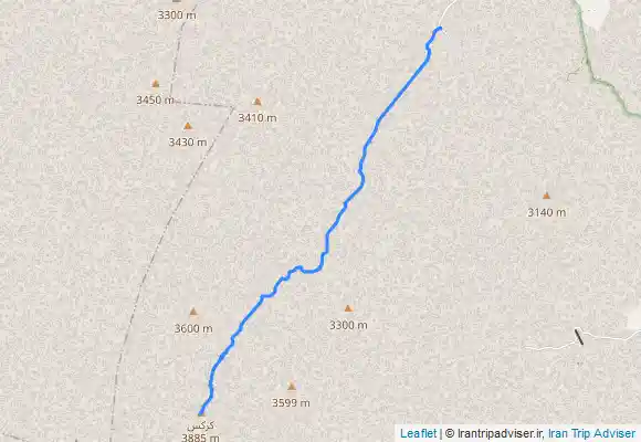 ترک جی پی اس قله کرکس مسیر شمالی( اوره)