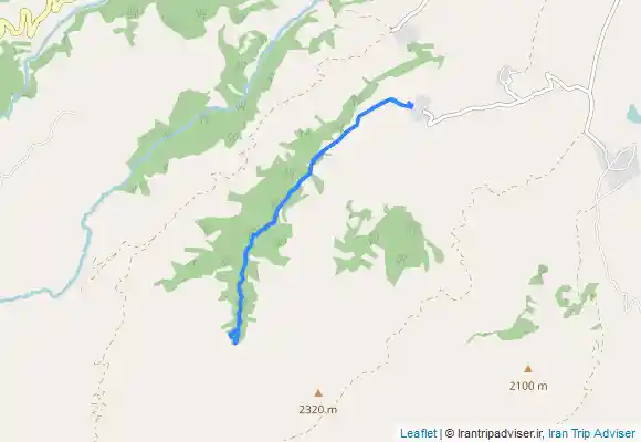 ترک جی پی اس کوهکنار به ابشار گزدین مشه