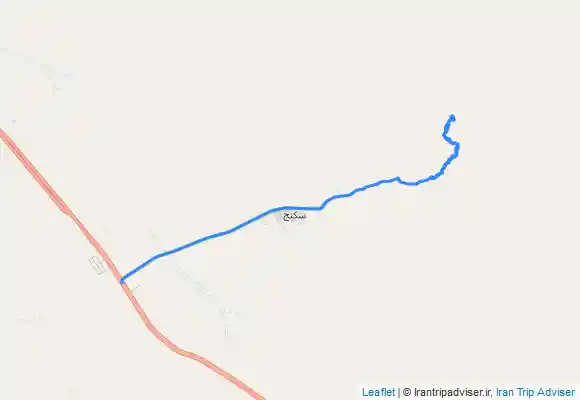ترک جی پی اس مسیر آبشار سکنج از روستای سکنج