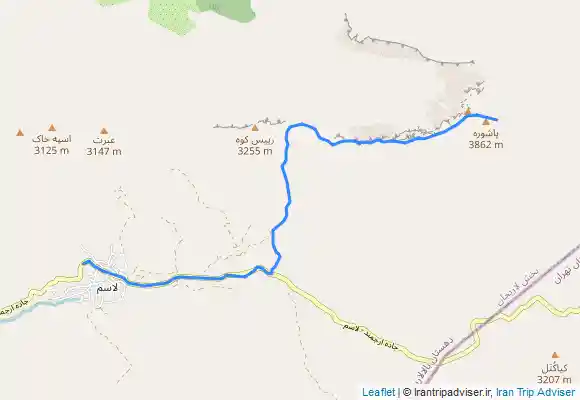 ترک جی پی اس برگشت قله پاشوره